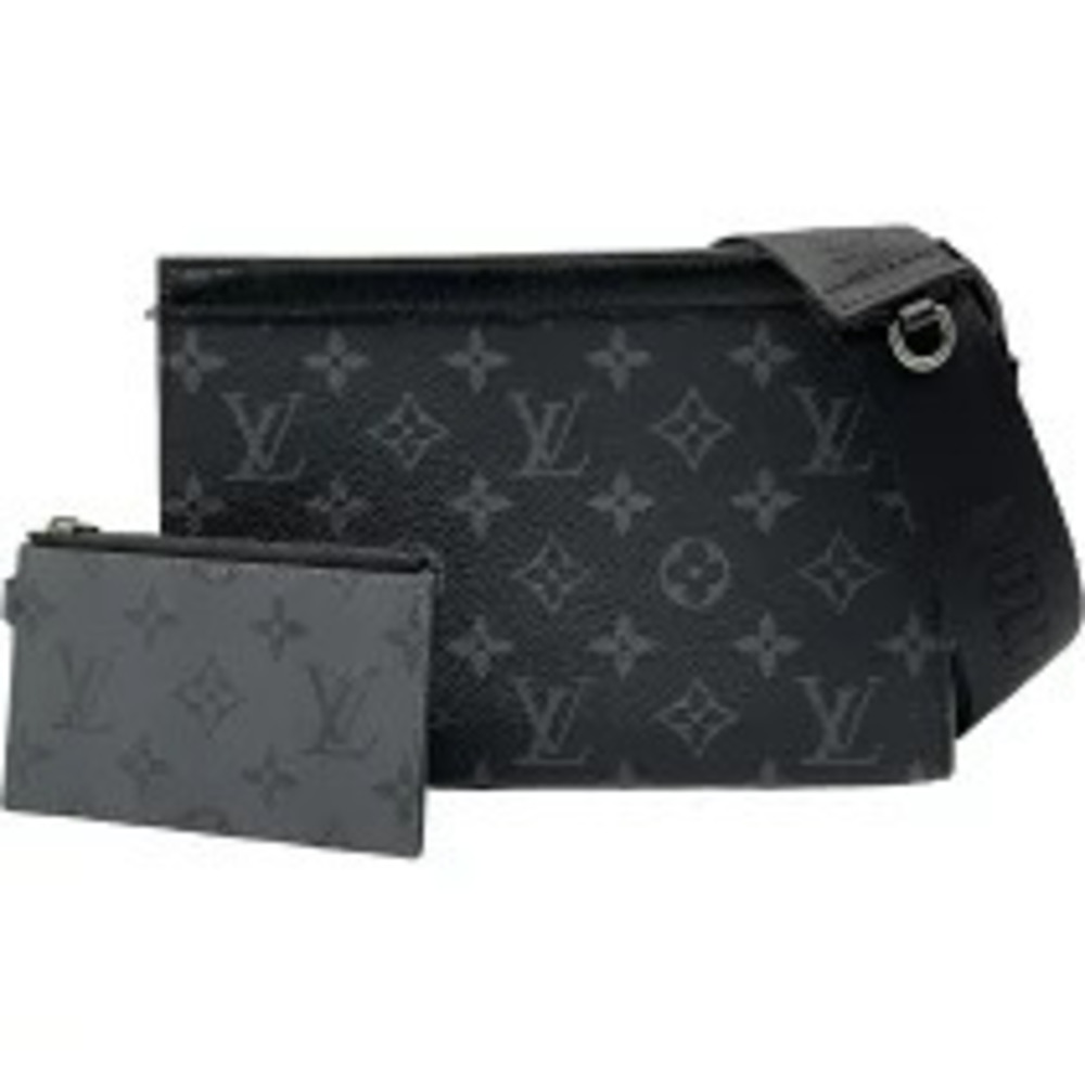 Louis Vuitton Gaston Wearable Wallet Monogram Eclipse Black Shoulder Bag